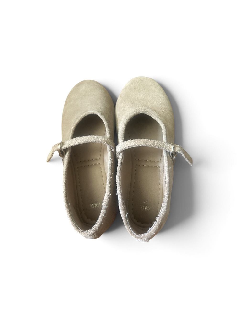 Zara Kids Mary Jane Dress Shoes in Light Beige